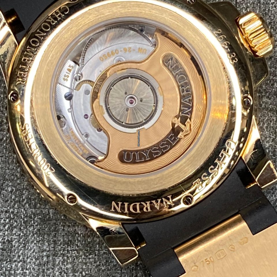Ulysse Nardin Maxi Marine Diver Mens watch Unisex Automatic Rose gold 266-33-3A 92 5