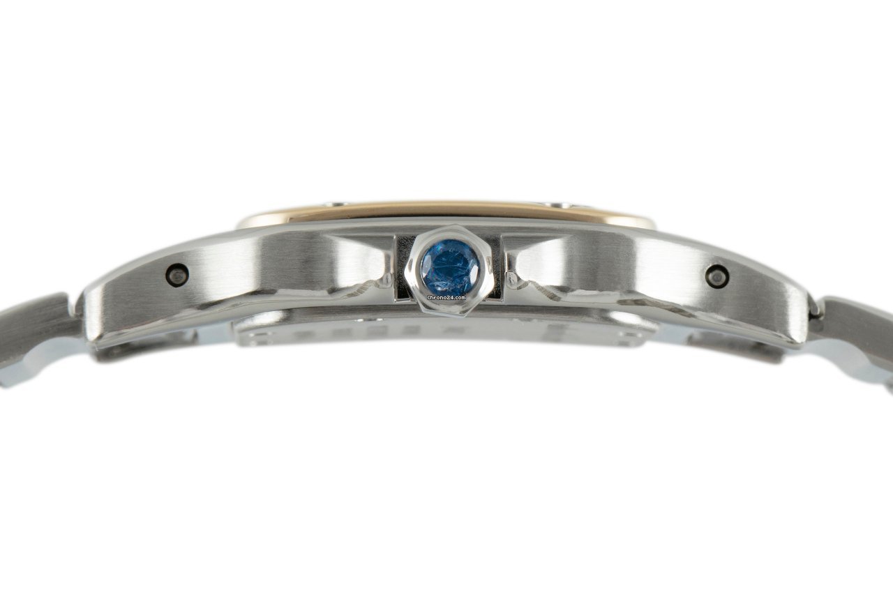 Cartier Santos Womens watch Quartz Gold Steel 166930 5