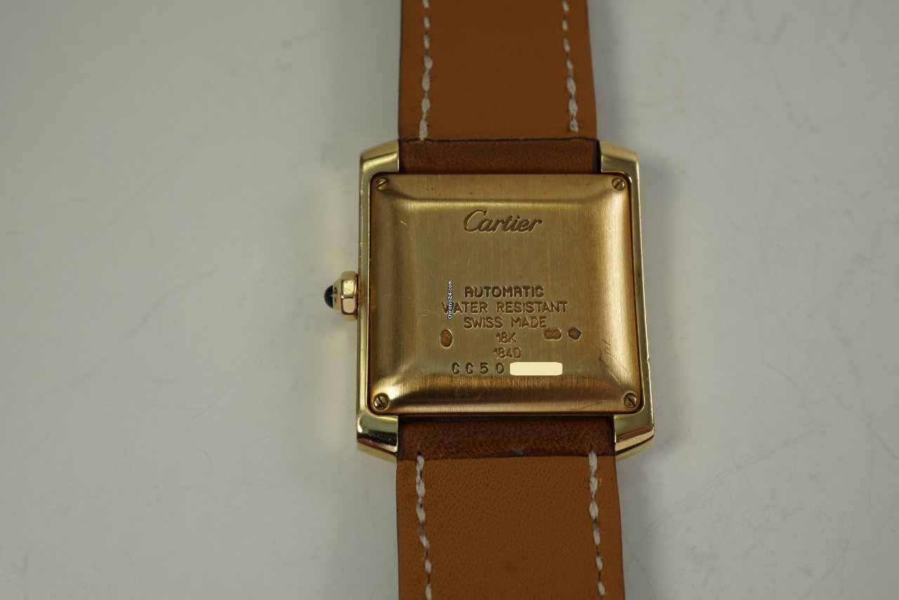 Cartier Tank Francaise Mens watch Unisex Automatic Yellow gold 1840 5