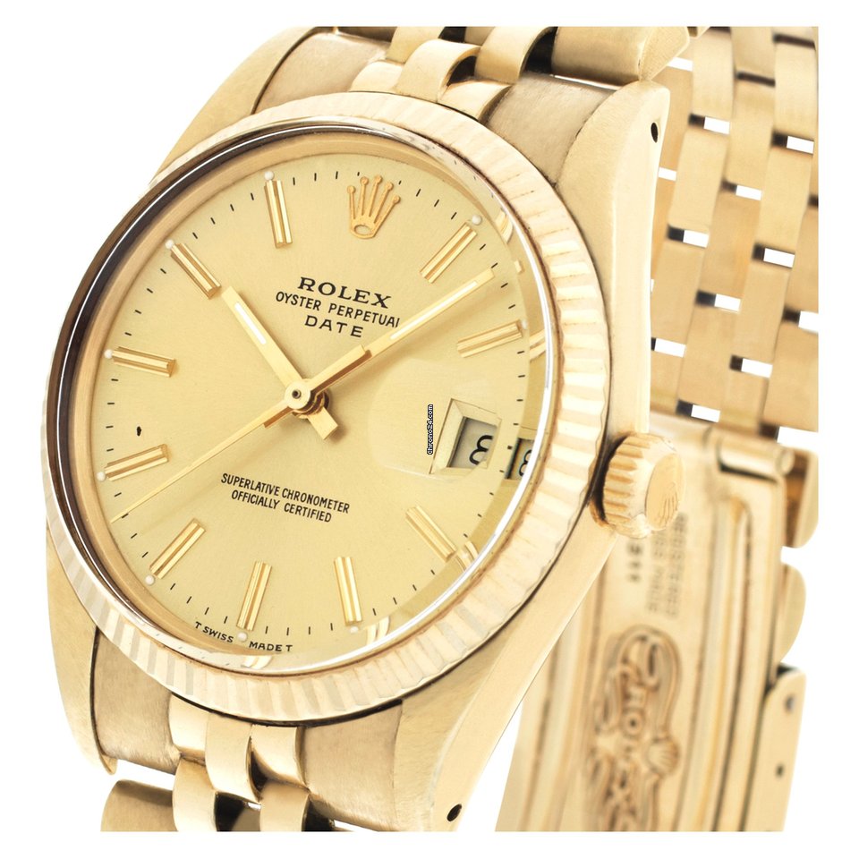 Rolex Oyster Perpetual Date Mens watch Unisex Automatic 15037 5