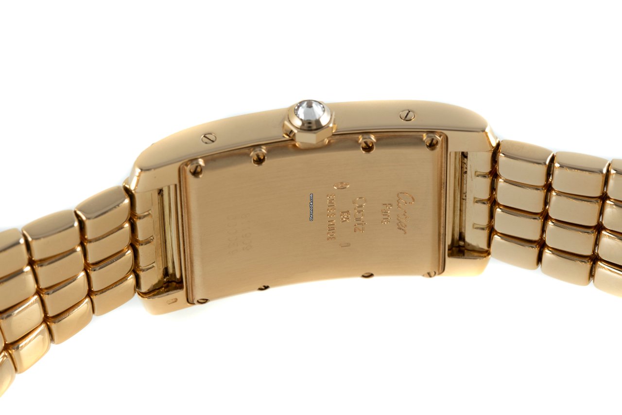Cartier Tank Americaine Mens watch Unisex Quartz Yellow gold 8119 5