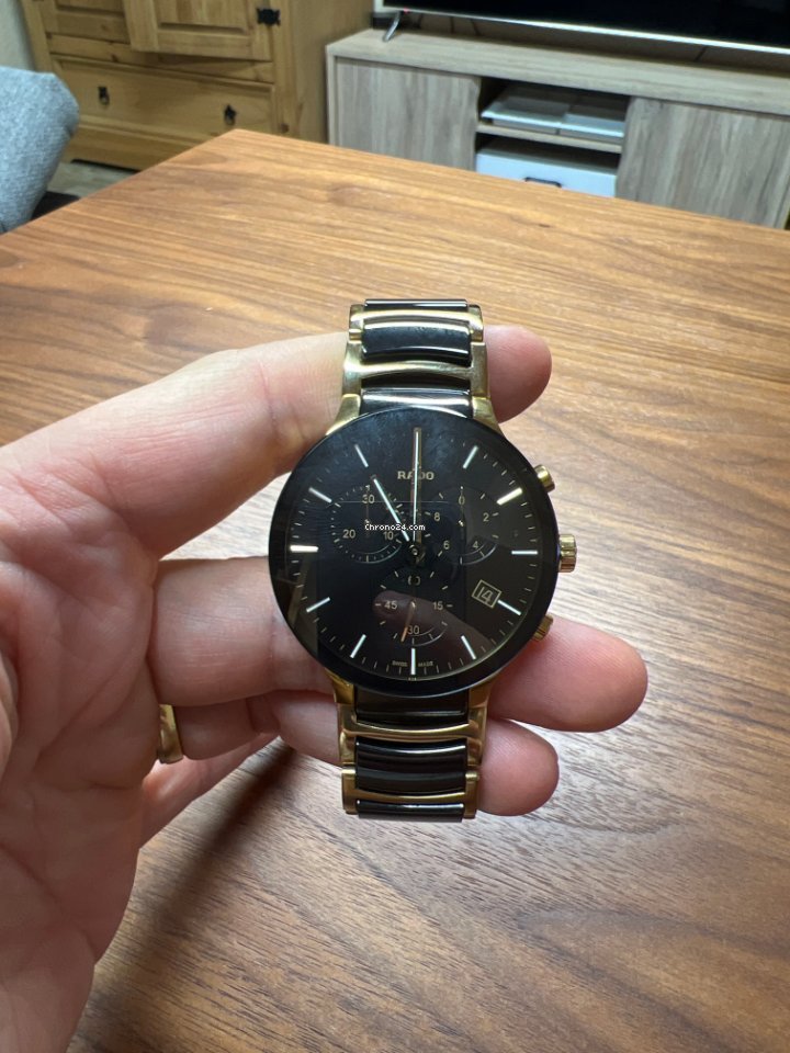 Rado Centrix Mens watch Unisex Quartz Gold Steel R30134162 5