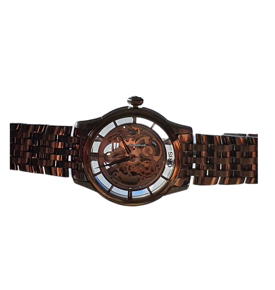 Oris Artelier Translucent Skeleton Mens watch Unisex Automatic Steel 01 734 7684 6351-07 8 21 77 5