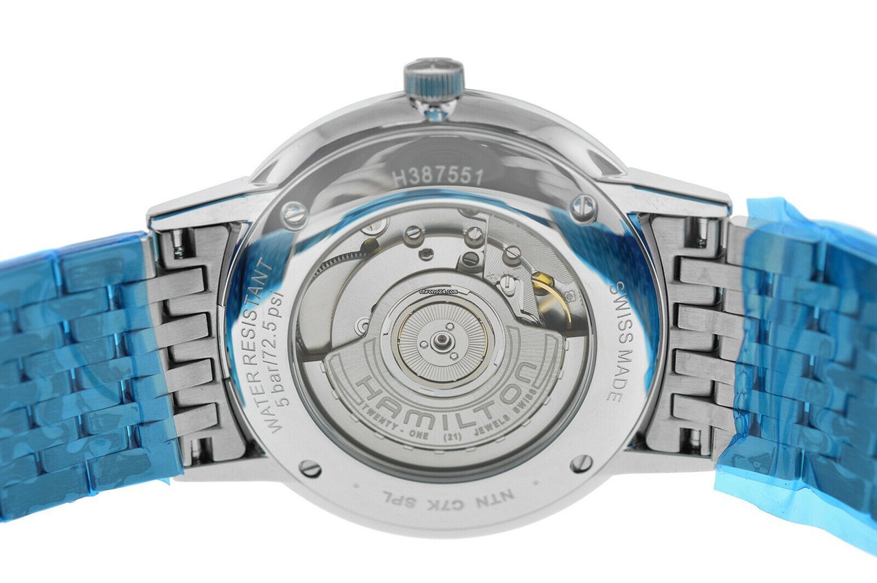 Hamilton Intra-Matic Mens watch Unisex Automatic Steel H38755151 5