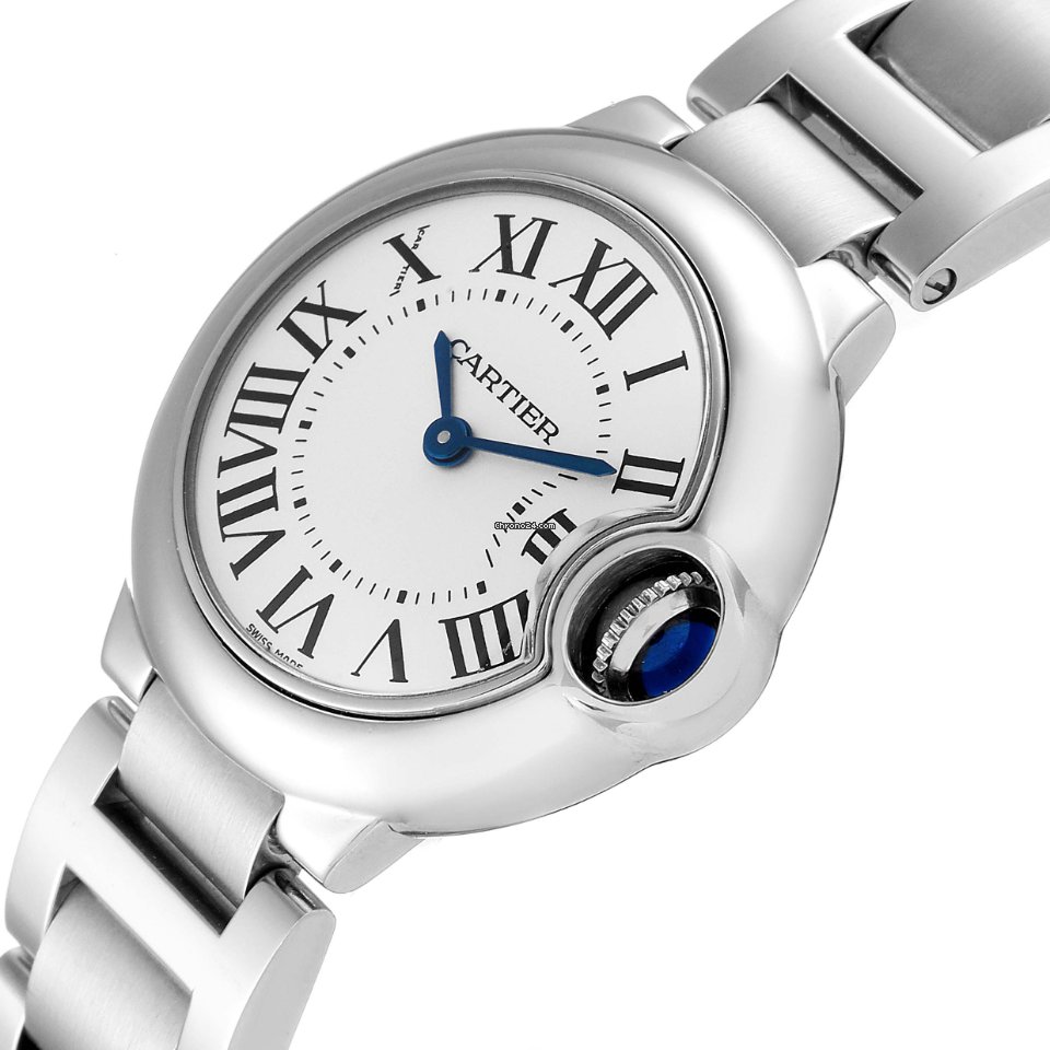 Cartier Ballon Bleu 28mm Womens watch Quartz Steel W69010Z4 5