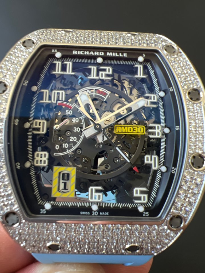 Richard Mille RM 030 Mens watch Unisex Automatic White gold RM30 WG 5