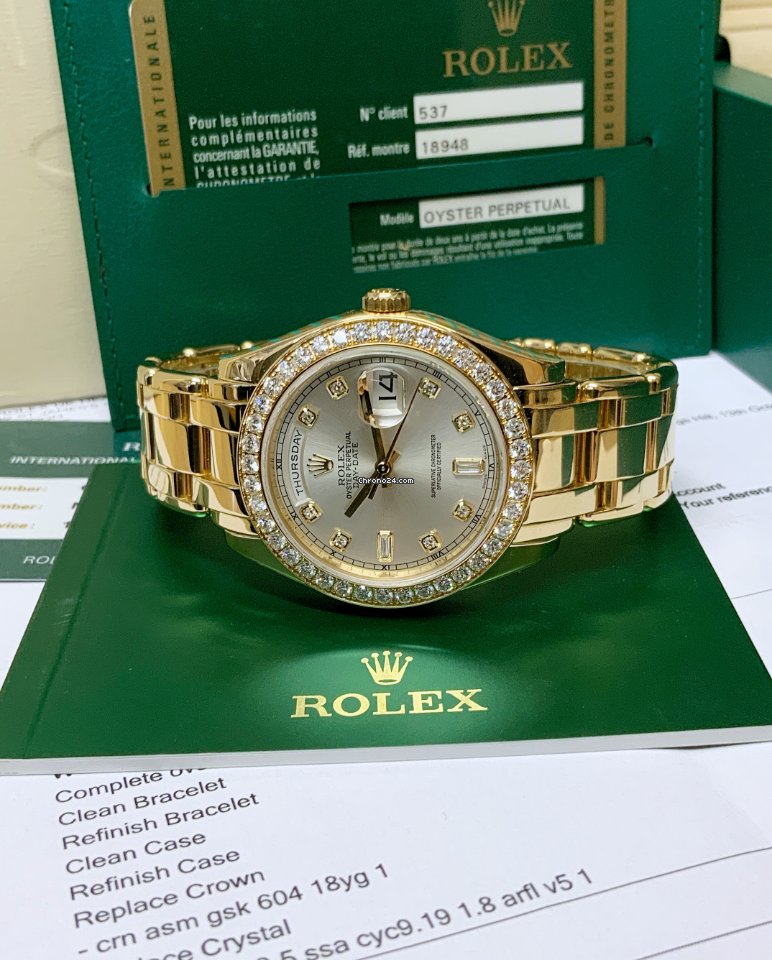 Rolex Day-Date Mens watch Unisex Yellow gold Automatic 18948 5