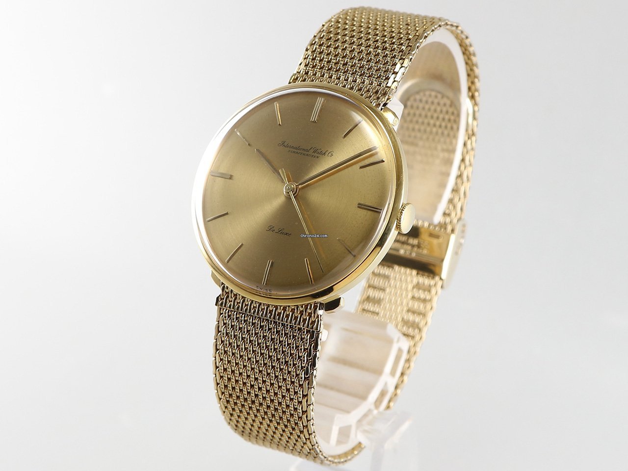 IWC Mens watch Unisex Manual winding Yellow gold 1210 5