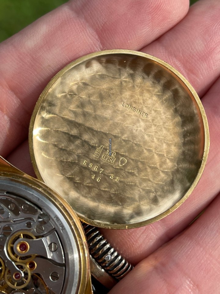Longines Mens watch Unisex Manual winding Rose gold 5967 5