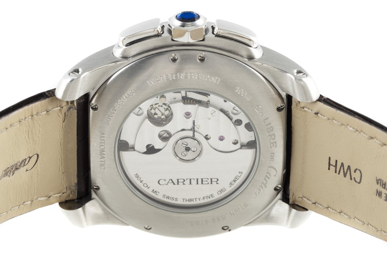 Cartier Calibre de Cartier Chronograph Mens watch Unisex Automatic Steel 3578 5