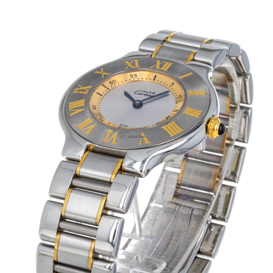 Cartier 21 Must de Cartier Womens watch Quartz Gold Steel W10072R6 1330 5