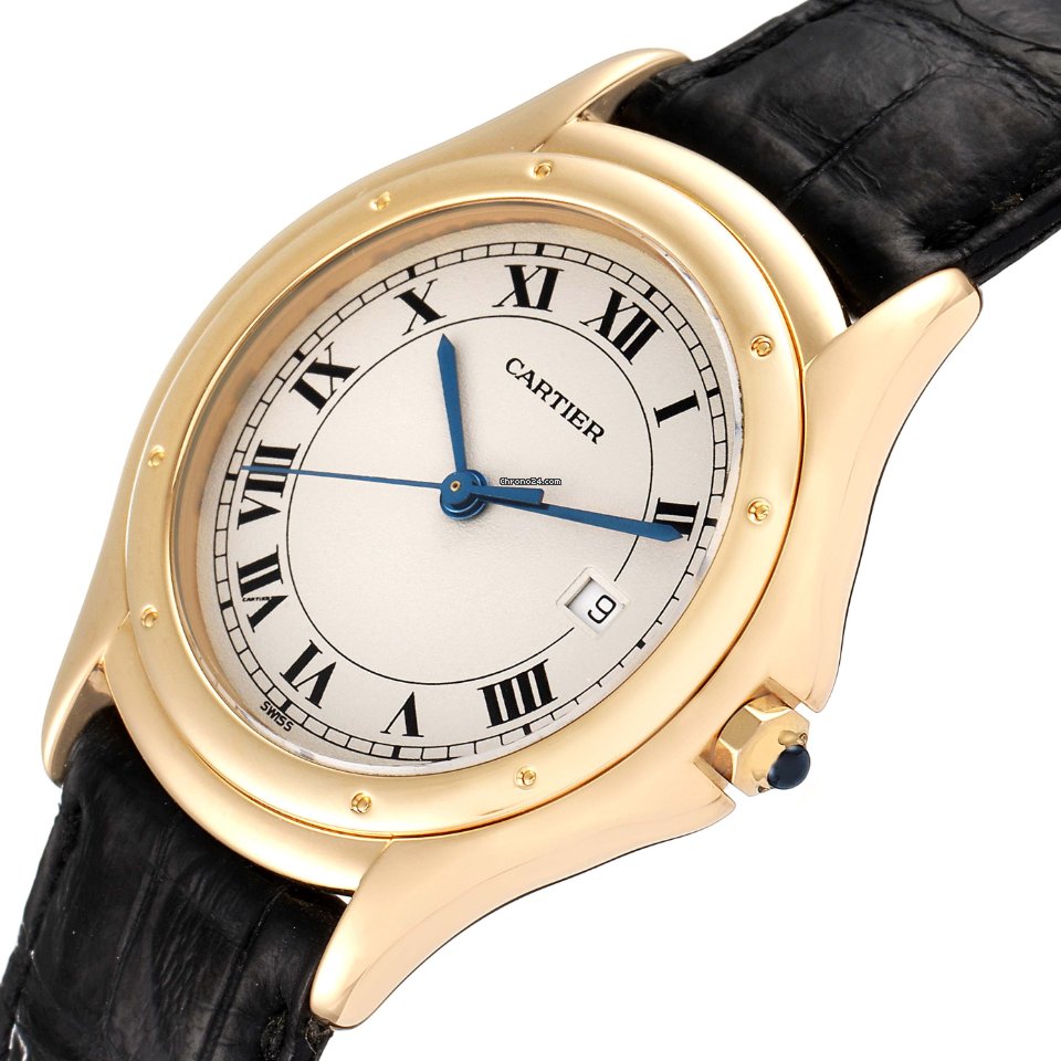 Cartier Cougar Mens watch Unisex Quartz Yellow gold 887904 5