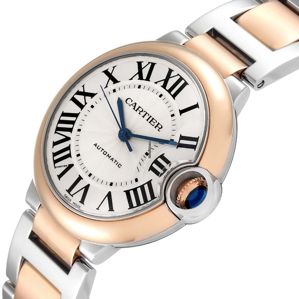 Cartier Ballon Bleu 36mm Womens watch Automatic Gold Steel W2BB0003 5