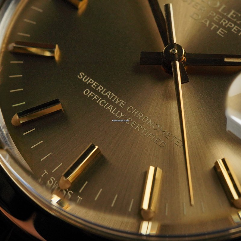 Rolex Oyster Perpetual Date Mens watch Unisex Steel Automatic 1500 3 5