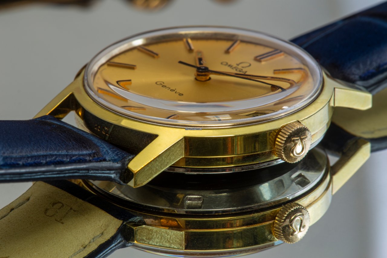 Omega Geneve Mens watch Unisex Manual winding Gold Steel 166.0117 5