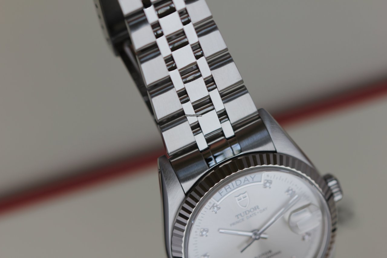 Tudor Prince Date Mens watch Unisex Automatic Steel 76214 Diamonds dial 5