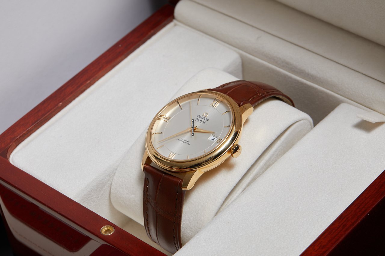 Omega De Ville Prestige Mens watch Unisex Automatic Yellow gold 424.53.40.20.02.002 5