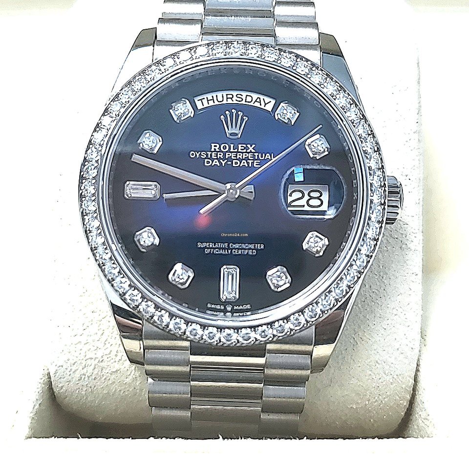 Rolex Day-Date 36 Mens watch Unisex White gold Automatic 128345RBR 5