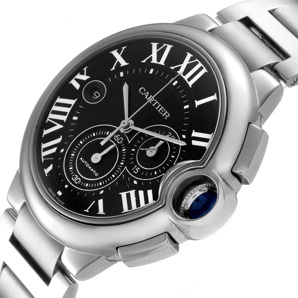 Cartier Ballon Bleu 44mm Mens watch Unisex Automatic Steel W6920077 5