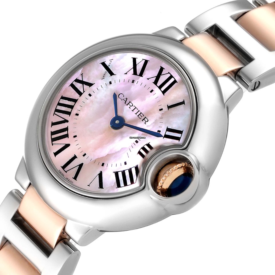 Cartier Ballon Bleu 28mm Womens watch Quartz Steel W6920034 5