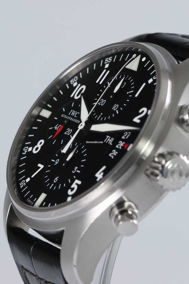 IWC Pilot Chronograph Mens watch Unisex Automatic Steel IW3777-01 5