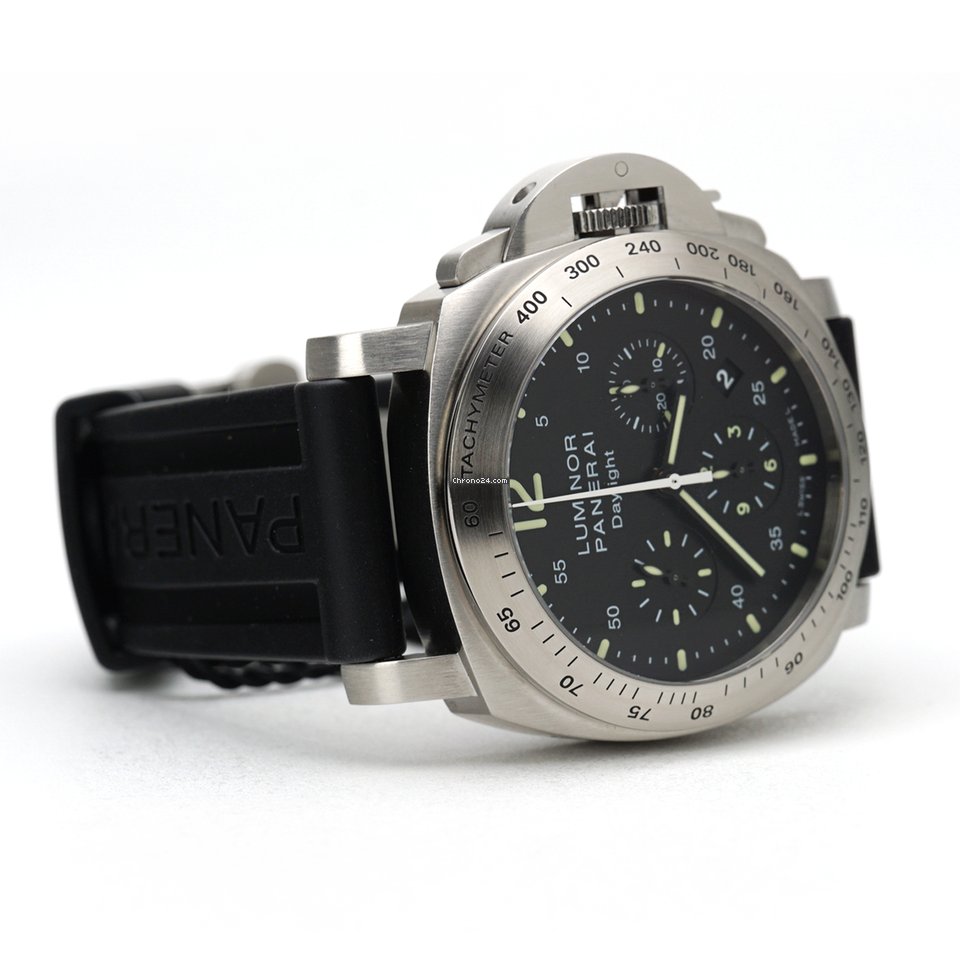 Panerai Luminor Chrono Mens watch Unisex Automatic Steel PAM 00196 5