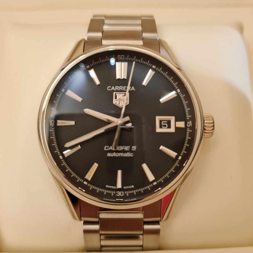 TAG Heuer Carrera Calibre 5 Mens watch Unisex Automatic Steel War211A-1 5