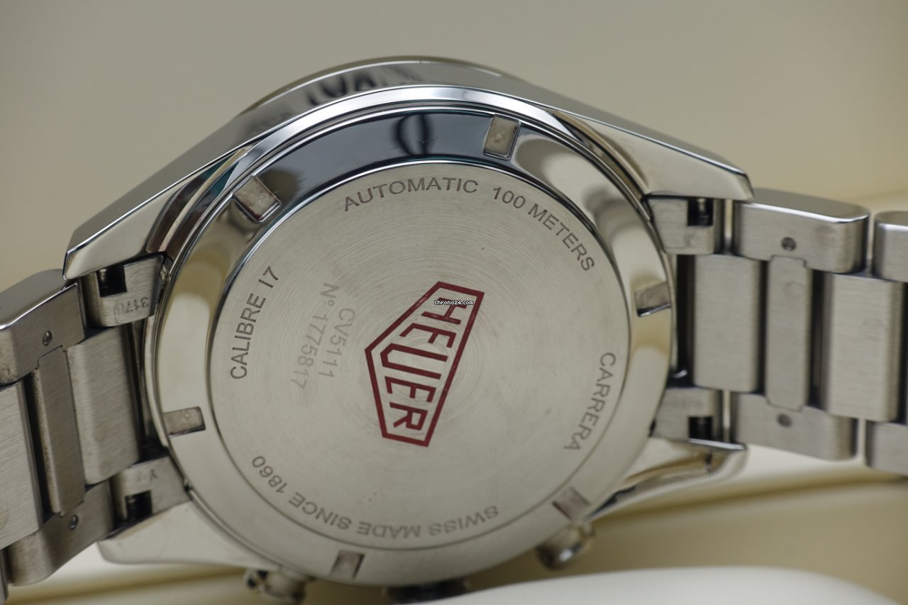 TAG Heuer Carrera Calibre 17 Mens watch Unisex Automatic Steel CV5111.FC6335 5