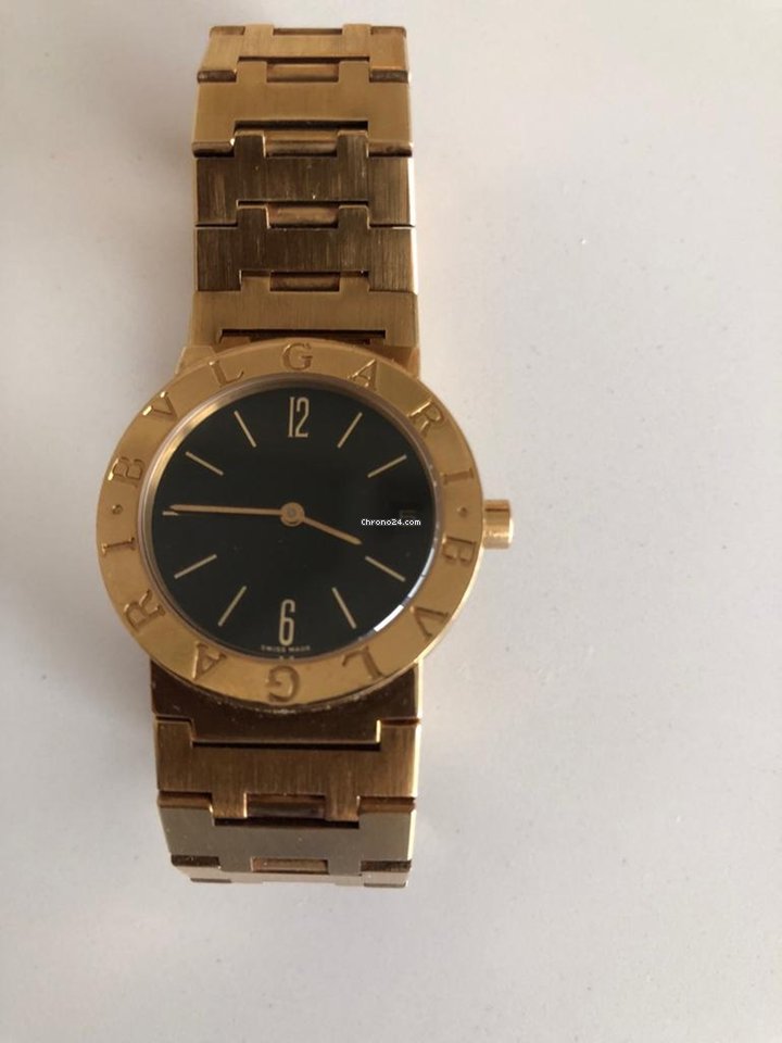 Bulgari Mens watch Unisex Quartz Yellow gold F 66592 5