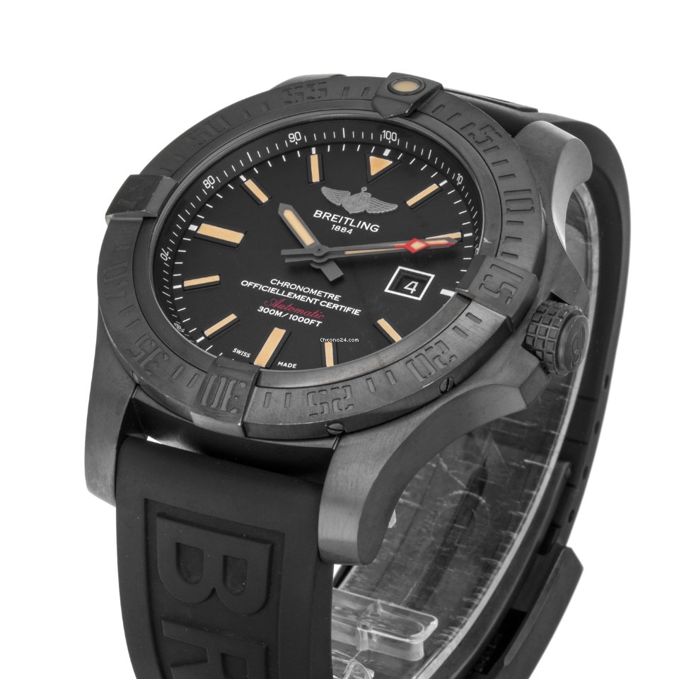Breitling Avenger Blackbird Mens watch Unisex Automatic Titanium V17310 5