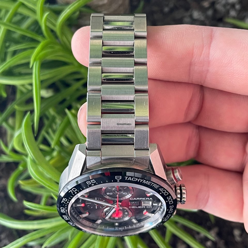 TAG Heuer Carrera Calibre HEUER 01 Mens watch Unisex Automatic Steel CAR201W.BA0714 5