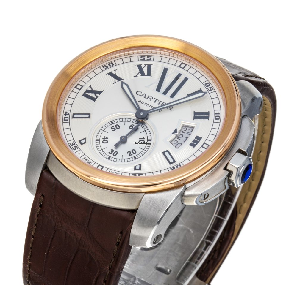 Cartier Calibre de Cartier Mens watch Unisex Automatic Gold Steel W7100039  3389 5