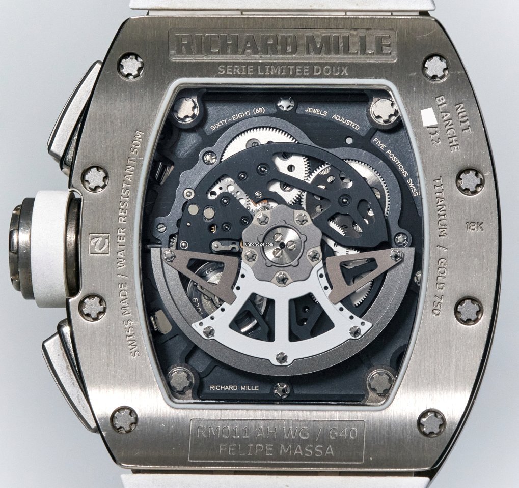 Richard Mille RM 011 Mens watch Unisex Automatic White gold RM011 5
