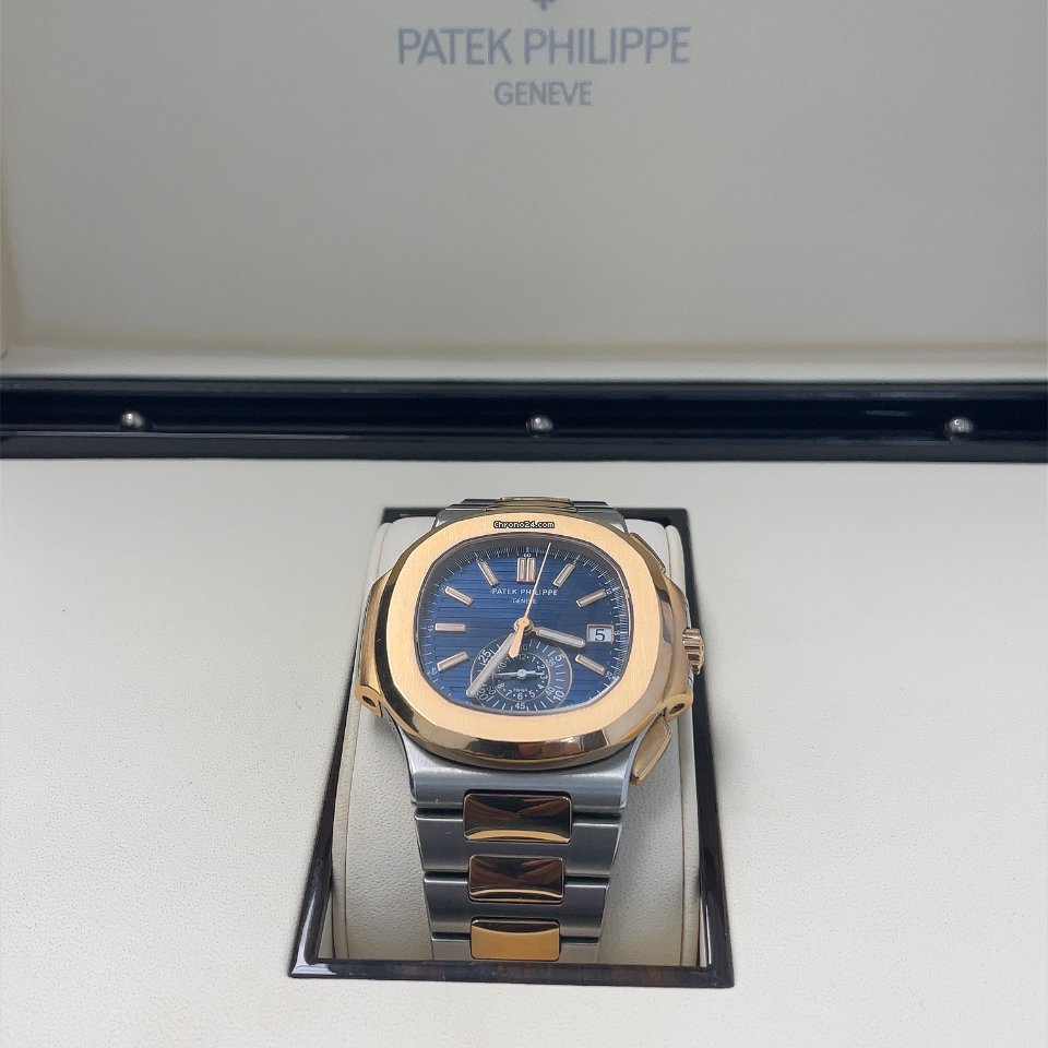 Patek Philippe Nautilus Mens watch Unisex Automatic Gold Steel 5980 1AR-001 5