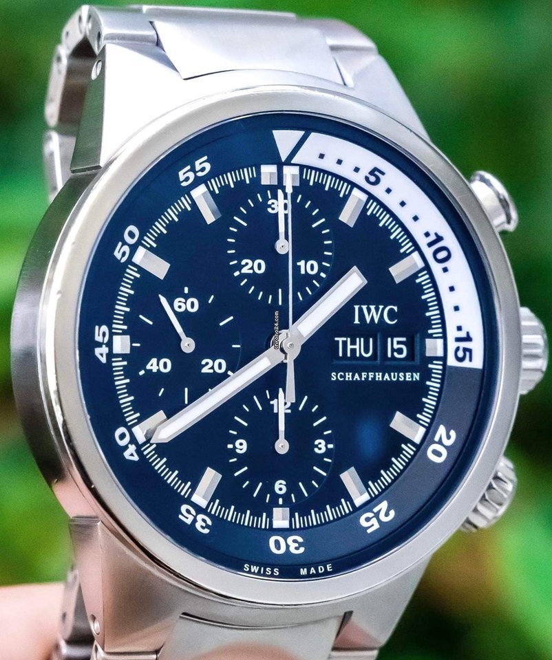 IWC Aquatimer Chronograph Mens watch Unisex Automatic Steel IW371928 5