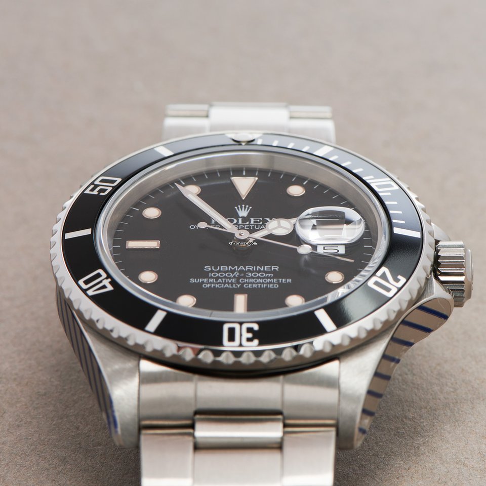 Rolex Submariner Date Mens watch Unisex Steel Automatic 168000 5