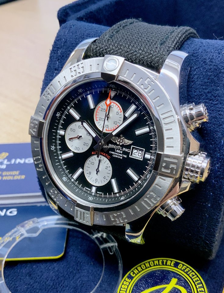 Breitling Super Avenger II Mens watch Unisex Automatic Steel A13371 5
