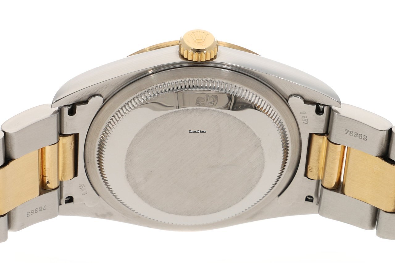 Rolex Datejust 36 Mens watch Unisex Gold Steel Automatic 16203 5