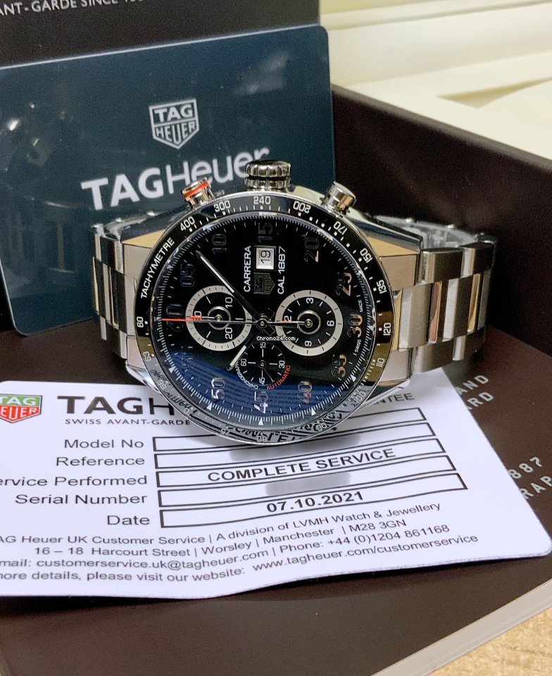 TAG Heuer Carrera Calibre 1887 Mens watch Unisex Automatic Steel CAR2A10.BA0799 5