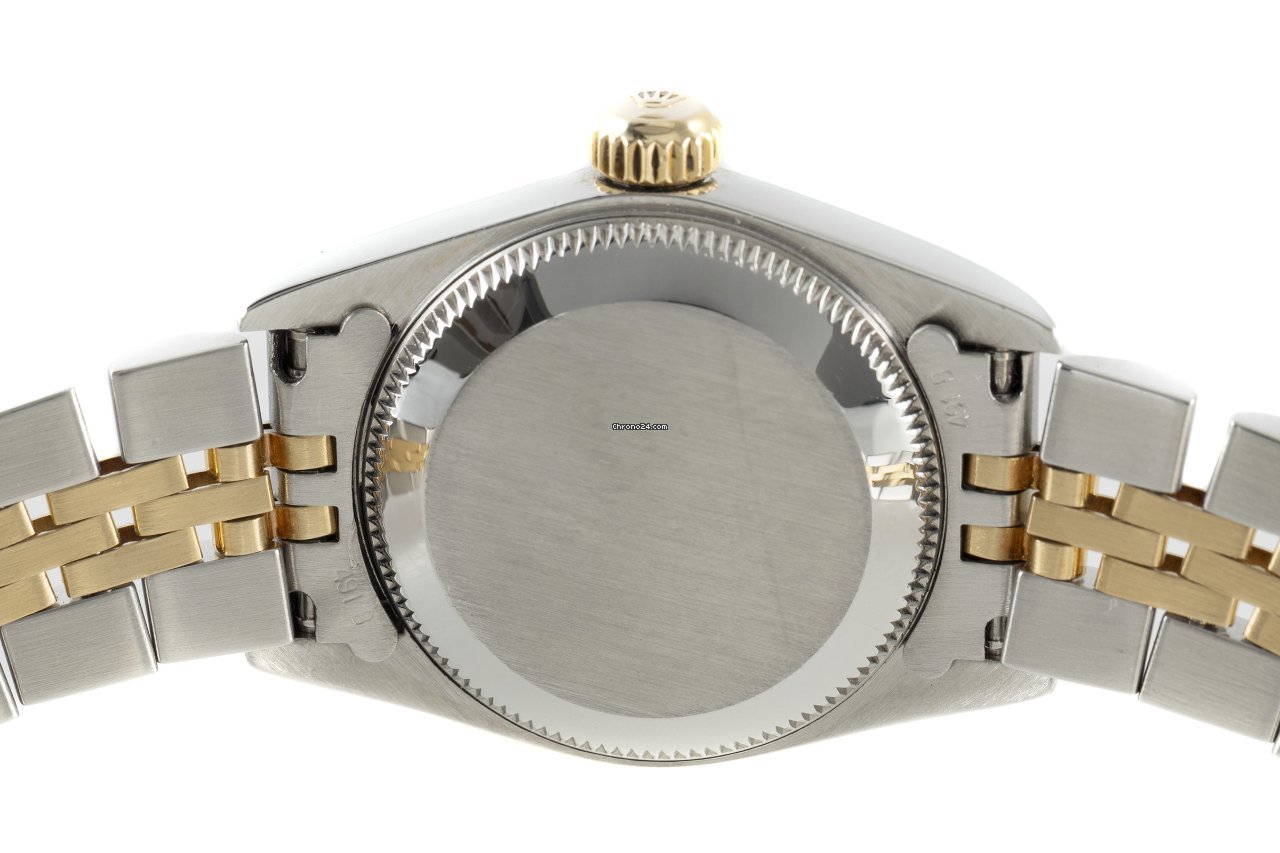 Rolex Oyster Perpetual Womens watch Gold Steel Automatic 67193 5
