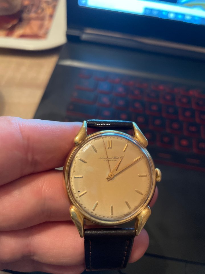 IWC Mens watch Unisex Manual winding Yellow gold C89 5