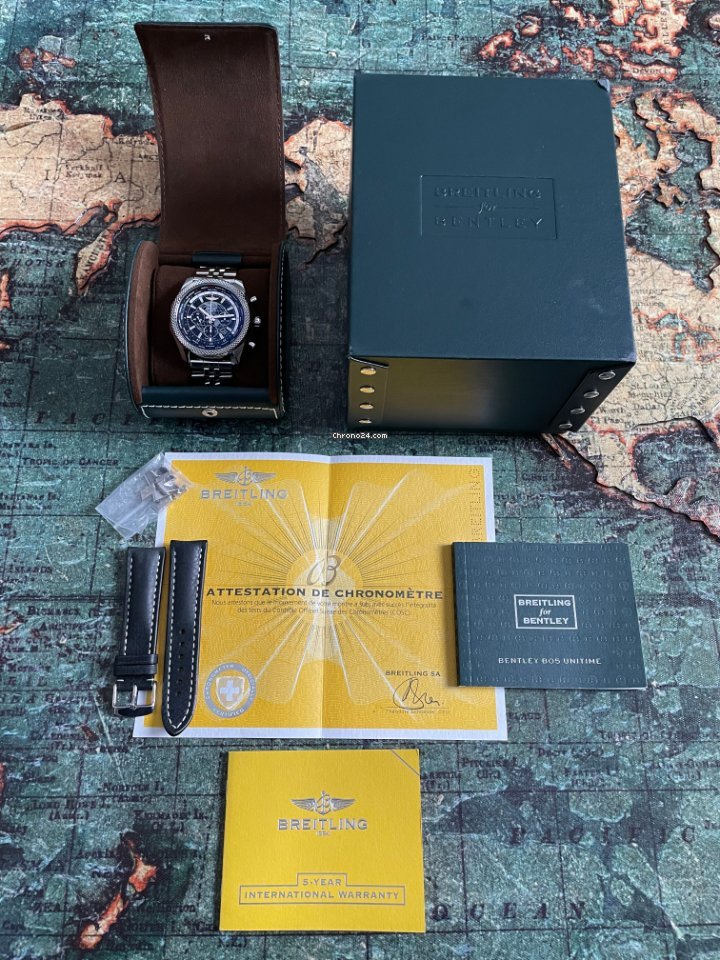 Breitling Bentley B05 Unitime Mens watch Unisex Automatic Steel AB0521U4 BD79 5