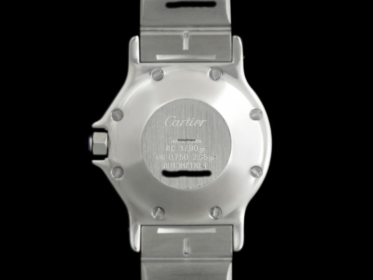 Cartier Santos Mens watch Unisex Automatic Gold Steel 8446ST 5