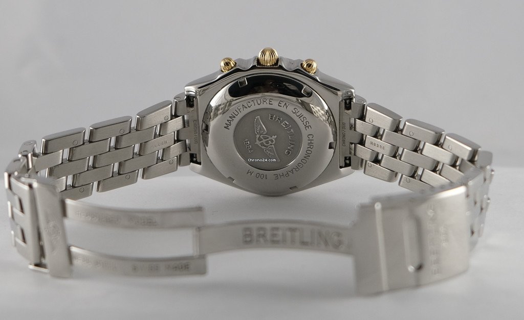 Breitling Chronomat Mens watch Unisex Automatic Gold Steel B 13050.1 5