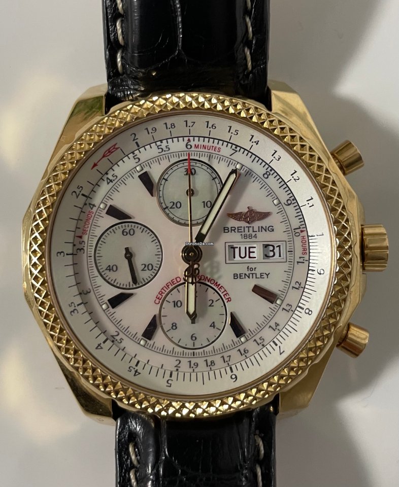 Breitling Bentley GT Mens watch Unisex Automatic Rose gold H13363 5