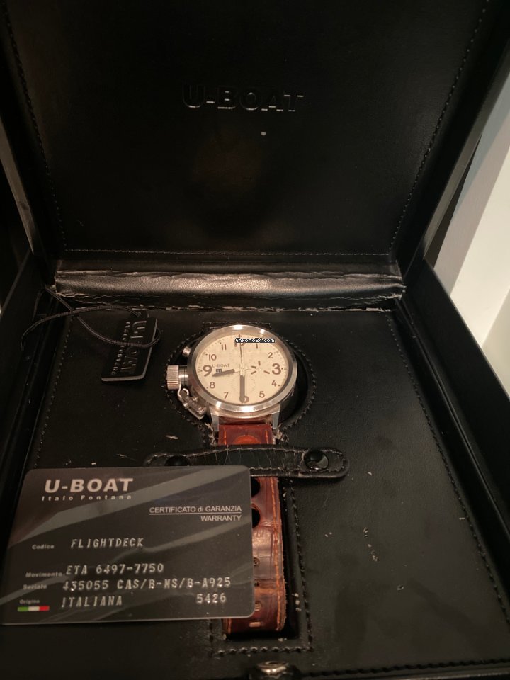 U-Boat Flightdeck Mens watch Unisex Automatic Steel U-7750 50 5