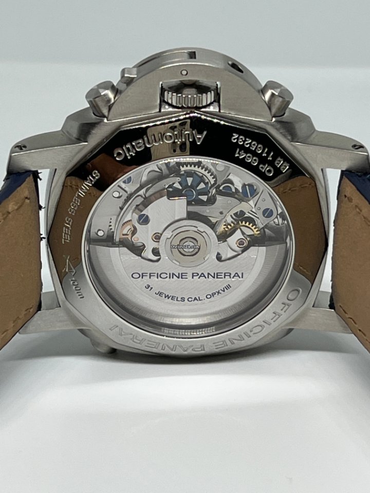 Panerai Luminor 1950 3 Days Chrono Flyback Mens watch Unisex Automatic Steel PAM 00213 5