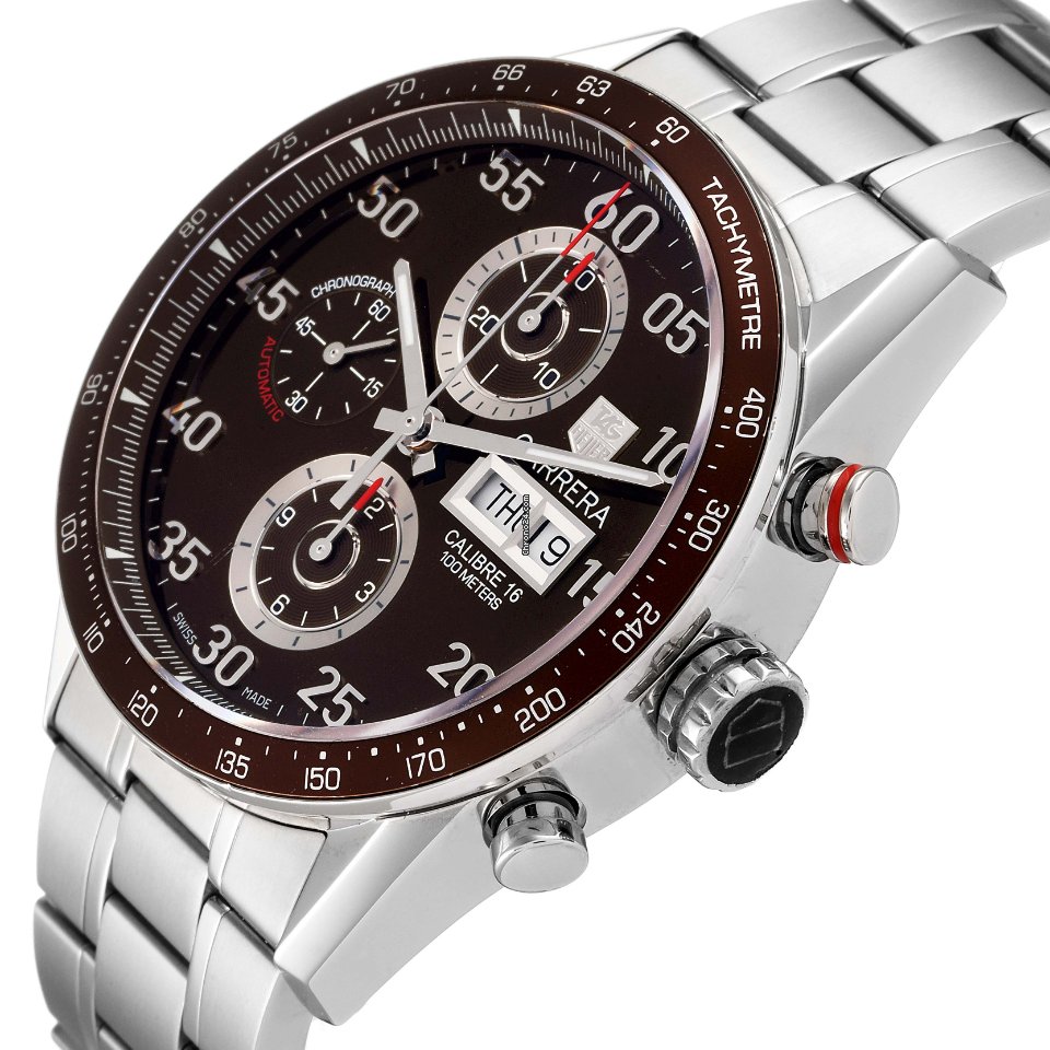 TAG Heuer Carrera Calibre 16 Mens watch Unisex Automatic Steel CV2A12.FC6236 5