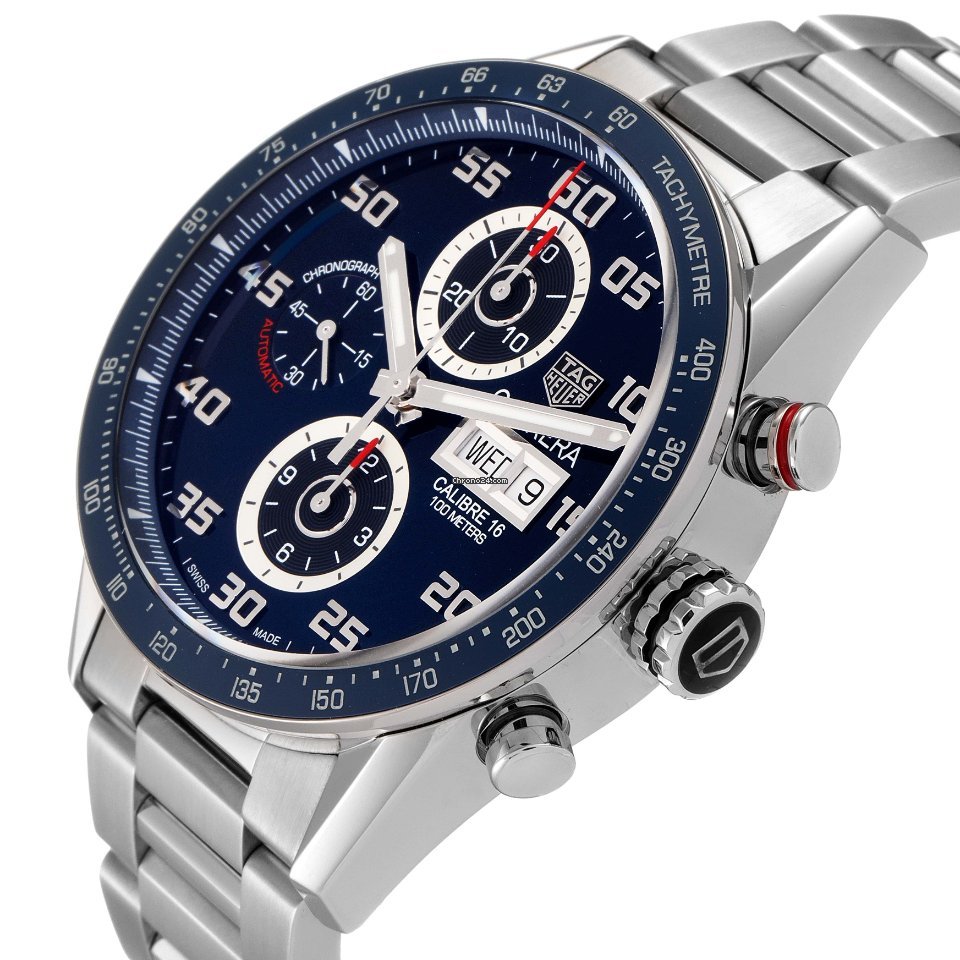 TAG Heuer Carrera Calibre 16 Mens watch Unisex Automatic Steel CV2A1V.BA0738 5
