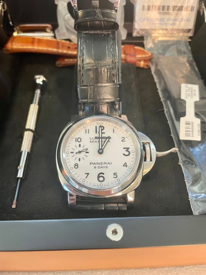 Panerai Luminor Marina 8 Days Mens watch Unisex Manual winding Steel PAM 00563 5
